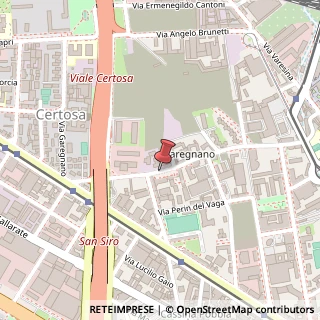 Mappa Via Barnaba Oriani, 59, 20156 Milano, Milano (Lombardia)