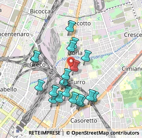 Mappa Via Privata della Torre, 20127 Milano MI, Italia (0.848)