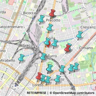 Mappa Via Privata della Torre, 20127 Milano MI, Italia (1.163)