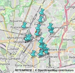 Mappa Via Privata della Torre, 20127 Milano MI, Italia (1.48235)