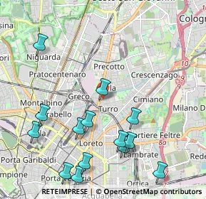 Mappa Via Privata della Torre, 20127 Milano MI, Italia (2.44286)