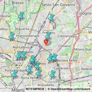 Mappa Via Privata della Torre, 20127 Milano MI, Italia (2.61133)