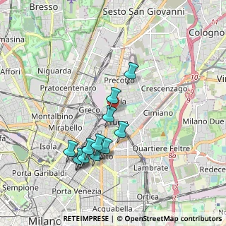 Mappa Via Privata della Torre, 20127 Milano MI, Italia (1.78308)