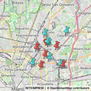 Mappa Via Privata della Torre, 20127 Milano MI, Italia (1.51417)