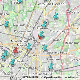 Mappa Via Privata della Torre, 20127 Milano MI, Italia (3.02538)