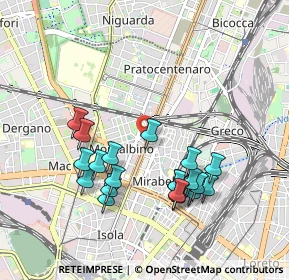 Mappa Piazzale Istria, 20159 Milano MI, Italia (0.9355)