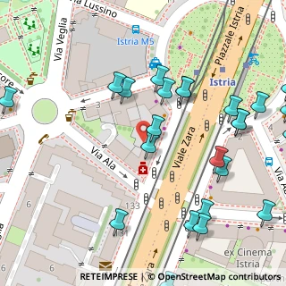 Mappa Piazzale Istria, 20159 Milano MI, Italia (0.068)