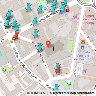 Mappa Via Ercole Ricotti, 20158 Milano MI, Italia (0.088)