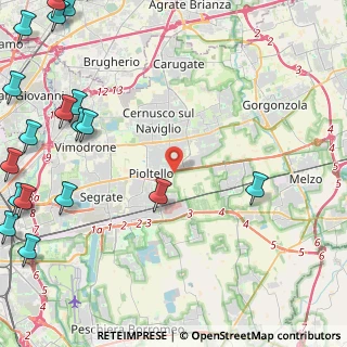 Mappa Via B. Cascina, 20096 Pioltello MI, Italia (7.471)