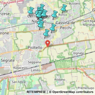 Mappa Via B. Cascina, 20096 Pioltello MI, Italia (2.48813)