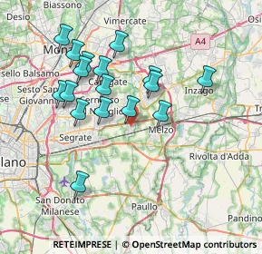Mappa 20052 Vignate MI, Italia (6.89588)