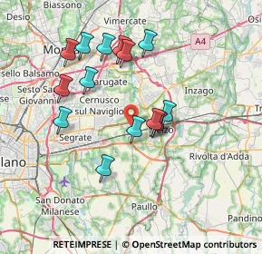 Mappa 20052 Vignate MI, Italia (6.50933)