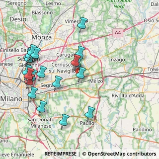 Mappa 20052 Vignate MI, Italia (9.0585)