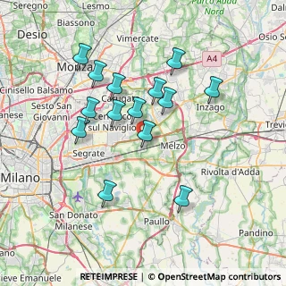Mappa 20052 Vignate MI, Italia (6.75429)