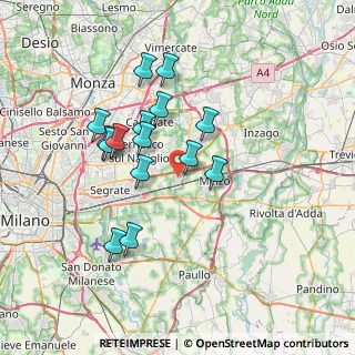 Mappa 20052 Vignate MI, Italia (6.33933)
