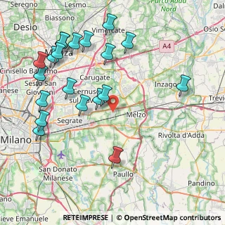 Mappa 20052 Vignate MI, Italia (9.6135)