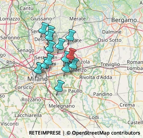 Mappa 20052 Vignate MI, Italia (10.43143)