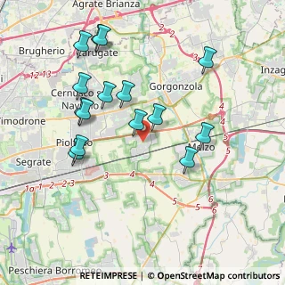 Mappa 20052 Vignate MI, Italia (3.90733)