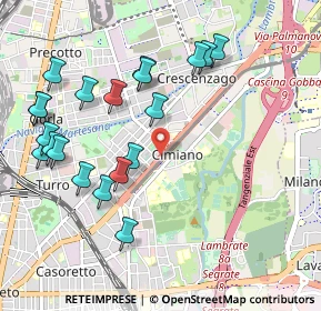 Mappa Via Madre A. E. Picco, 20132 Milano MI, Italia (1.1015)