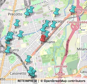 Mappa Via M. A. E. Picco 16 - Ingresso Viale Palmanova, 20132 Milano MI, Italia (1.223)