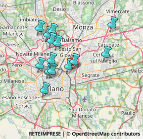 Mappa Via M. A. E. Picco 16 - Ingresso Viale Palmanova, 20132 Milano MI, Italia (6.45071)