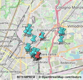 Mappa Via M. A. E. Picco 16 - Ingresso Viale Palmanova, 20132 Milano MI, Italia (1.68211)