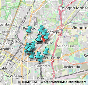 Mappa Via Madre A. E. Picco, 20132 Milano MI, Italia (1.2995)