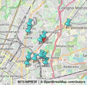 Mappa Via M. A. E. Picco 16 - Ingresso Viale Palmanova, 20132 Milano MI, Italia (1.70818)