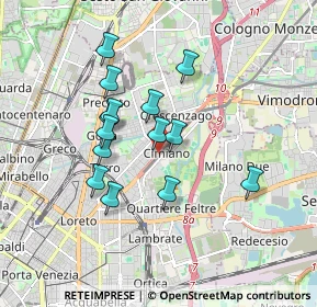 Mappa Via M. A. E. Picco 16 - Ingresso Viale Palmanova, 20132 Milano MI, Italia (1.48286)