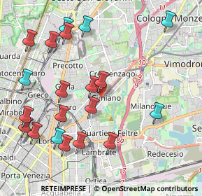 Mappa Via M. A. E. Picco 16 - Ingresso Viale Palmanova, 20132 Milano MI, Italia (2.361)