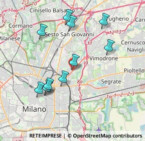 Mappa Via M. A. E. Picco 16 - Ingresso Viale Palmanova, 20132 Milano MI, Italia (3.82182)