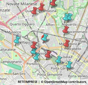 Mappa Via Francesco Paolo Michetti, 20158 Milano MI, Italia (2.14471)