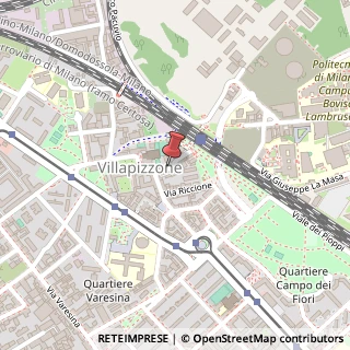 Mappa Via Privata Arnaldo Fusinato,  9, 20156 Milano, Milano (Lombardia)