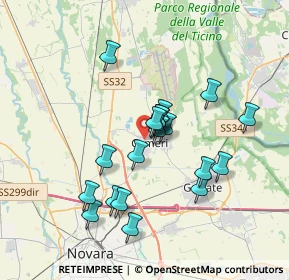 Mappa Via S. Biagio, 28062 Cameri NO, Italia (3.014)