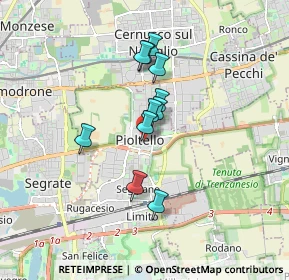 Mappa Piazza XXV Aprile, 20096 Pioltello MI, Italia (1.28818)