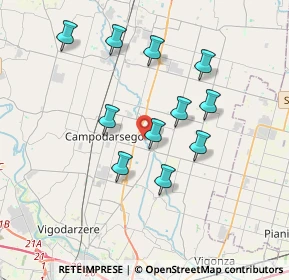 Mappa Campodarsego, 35011 Campodarsego PD, Italia (3.29364)