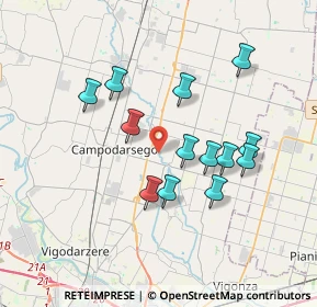 Mappa Campodarsego, 35011 Campodarsego PD, Italia (3.21769)