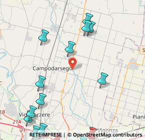 Mappa Campodarsego, 35011 Campodarsego PD, Italia (6.5325)