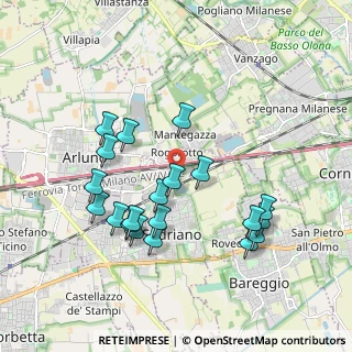 Mappa Via Thomas Alva Edison, 20018 Sedriano MI, Italia (1.8695)