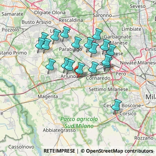 Mappa Via Thomas Alva Edison, 20018 Sedriano MI, Italia (6.65263)