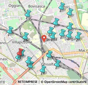 Mappa Via Privata Cernobbio, 20158 Milano MI, Italia (1.145)