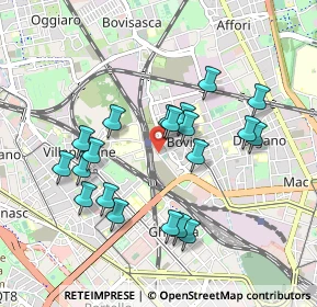 Mappa Via Privata Cernobbio, 20158 Milano MI, Italia (0.8725)