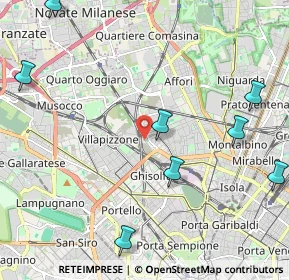 Mappa Via Privata Cernobbio, 20158 Milano MI, Italia (3.29636)