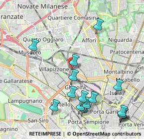 Mappa Via Privata Cernobbio, 20158 Milano MI, Italia (2.49625)