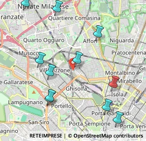 Mappa Via Privata Cernobbio, 20158 Milano MI, Italia (2.38273)