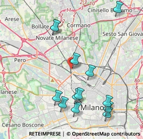 Mappa Via Privata Cernobbio, 20158 Milano MI, Italia (4.50385)