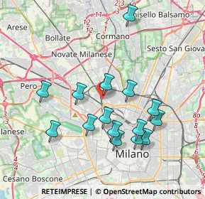Mappa Via Privata Cernobbio, 20158 Milano MI, Italia (3.63467)