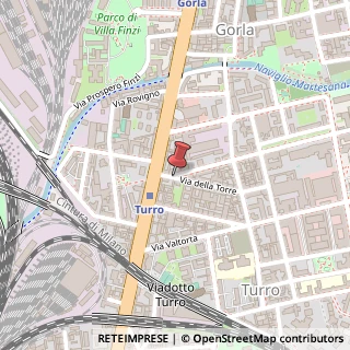 Mappa Via Privata della Torre,  3, 20127 Milano, Milano (Lombardia)
