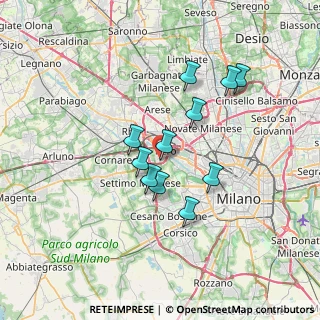 Mappa Via I. Newton, 20016 Pero MI, Italia (5.62455)