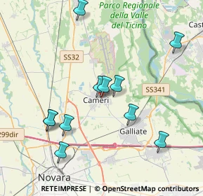 Mappa Via Alessandro Volta, 28062 Cameri NO, Italia (3.90545)